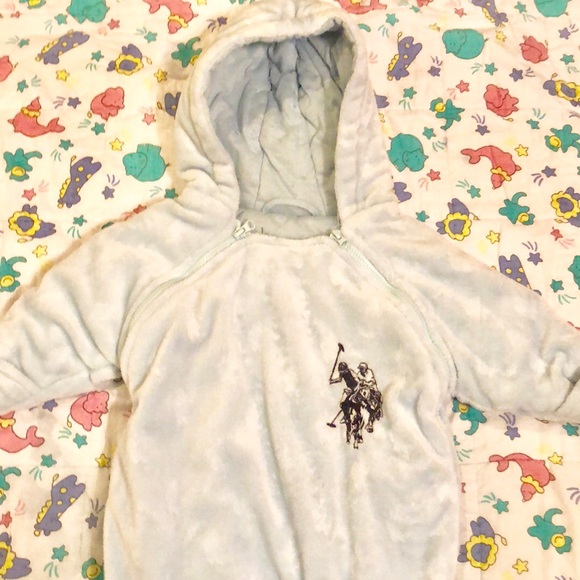 US Polo Fleece Overall for Baby 6-9 Months - Picture 2 of 8